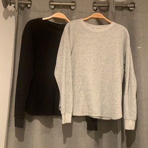 Two shirts for the price of one. These are in perfect condition.